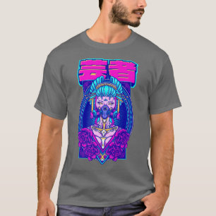 Cyber Geisha Aesthetic Japanese Premium  T-Shirt