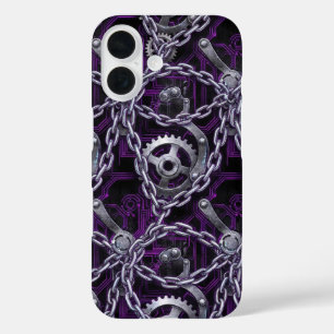 Cyber Gothic Chain Circuit Phone Case