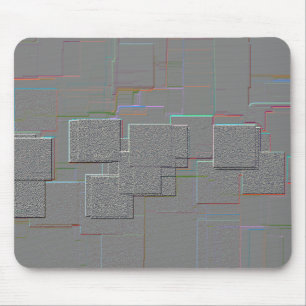 "Cyber Gothic" Geometric Art Mouse Pad