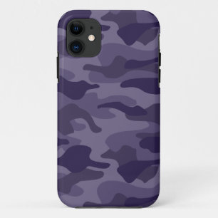 Cyber Grape Monocolor Camo iPhone 11 Case