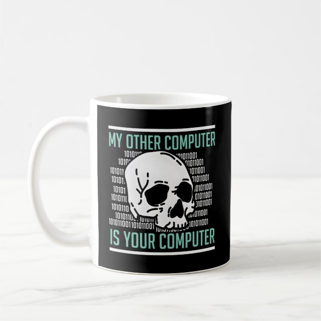 Cyber Hacker Computer Security Expert Cybersecurit Coffee Mug (Left)