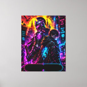 Cyber Legacy Father Canvas Print