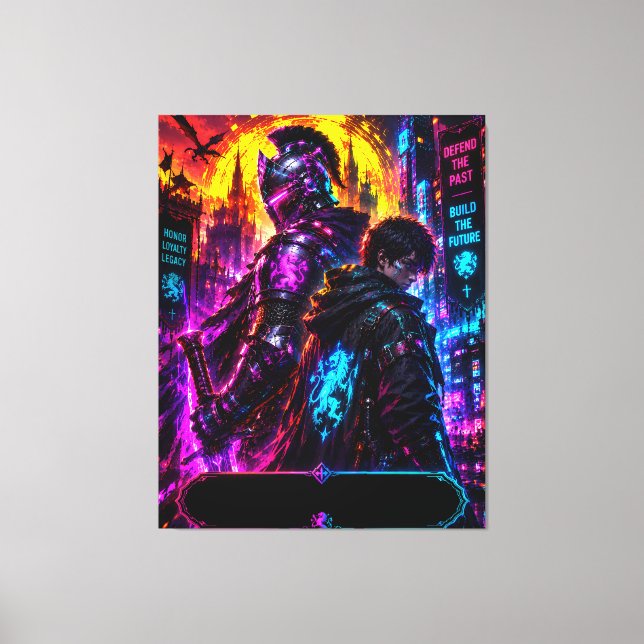 Cyber Legacy Father Canvas Print (Front)