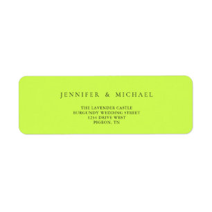 Cyber Lime Jet Black mariée adresse de tonte de ma