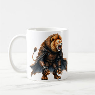 Cyber Lion of the Wastelands Coffee Mug