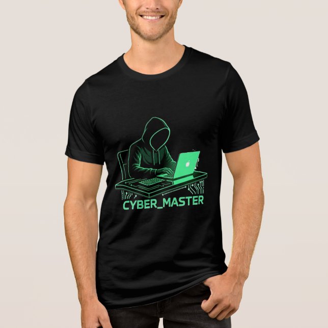 Cyber Master T-Shirt Tri-Blend Shirt (Front)