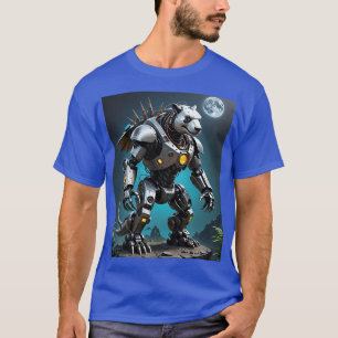 Cyber Mecha Panda Warrior Moon Tee