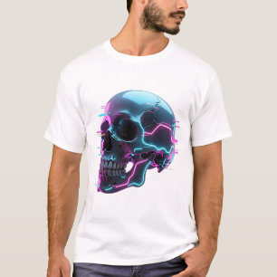 Cyber Neon Skull T-Shirt