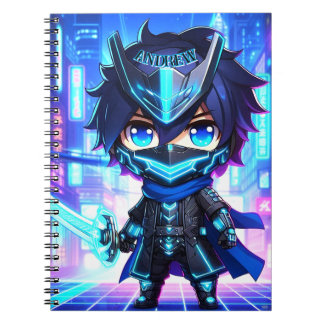 Cyber Ninja Chronicles – Futuristic Anime Notebook
