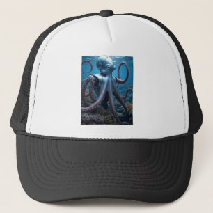 Cyber Octopus noir casquette