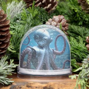 Cyber Octopus snow globe