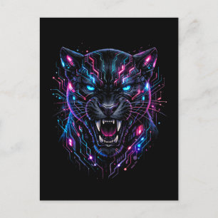 Cyber Panther Postcard
