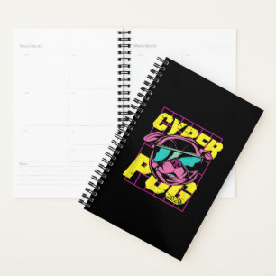 Cyber Pug   Cool Pug Dog Planner