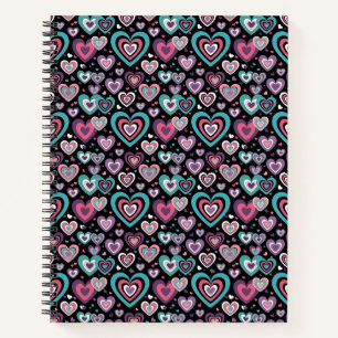 "Cyber-Pulp Heartquake: Neon Lovequake" Notebook