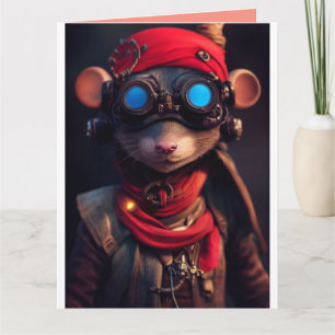 CYBER PUNK BIRTHDAY GREETING CARDS