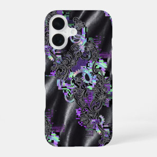 Cyber Romantic Glitch Lace Phone Case