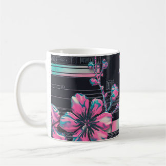 Cyber Sakura Skyline Coffee Mug