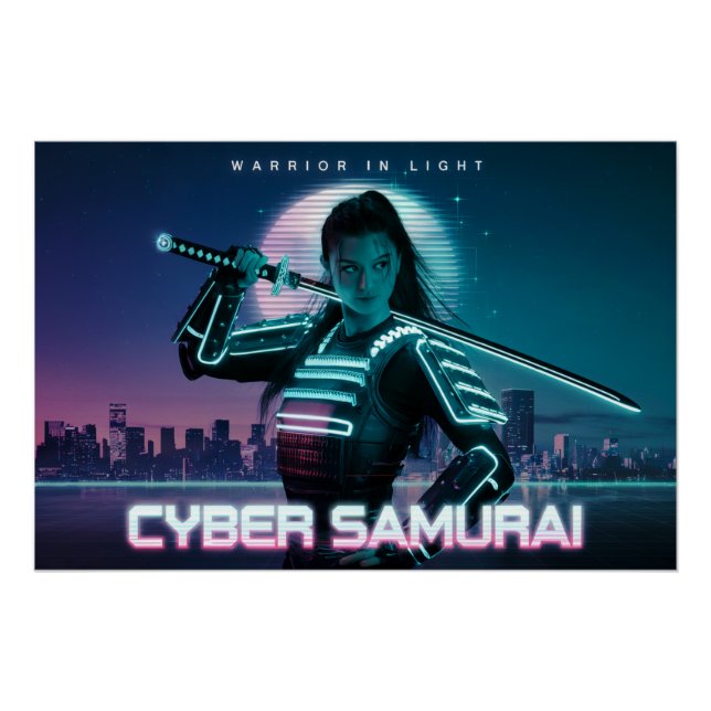 Cyber Samurai: Warrior in Light Poster (Front)