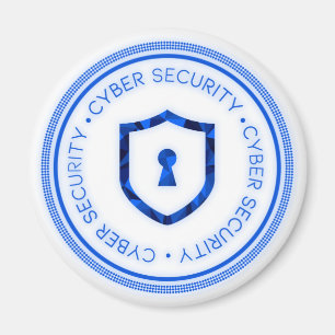 CYBER SECURITY BADGE SEAL MAGNET