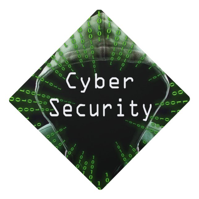 Cyber Security Business Graduation Cap Topper (Front)
