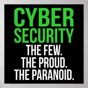 Cyber Security Computer IT Tech Software Poster