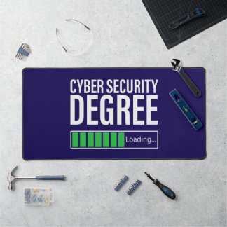 Cyber Security Degree Loading, specialist  Desk Mat