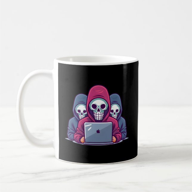 Cyber Security Expert For White Hacker And Cyber W Coffee Mug (Left)