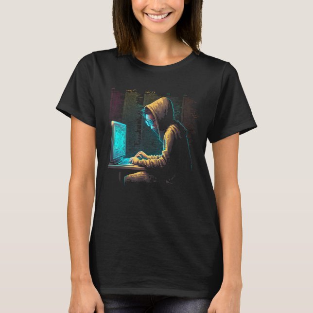 Cyber Security Expert Quote for White Hat Hacker 9 T-Shirt (Front)