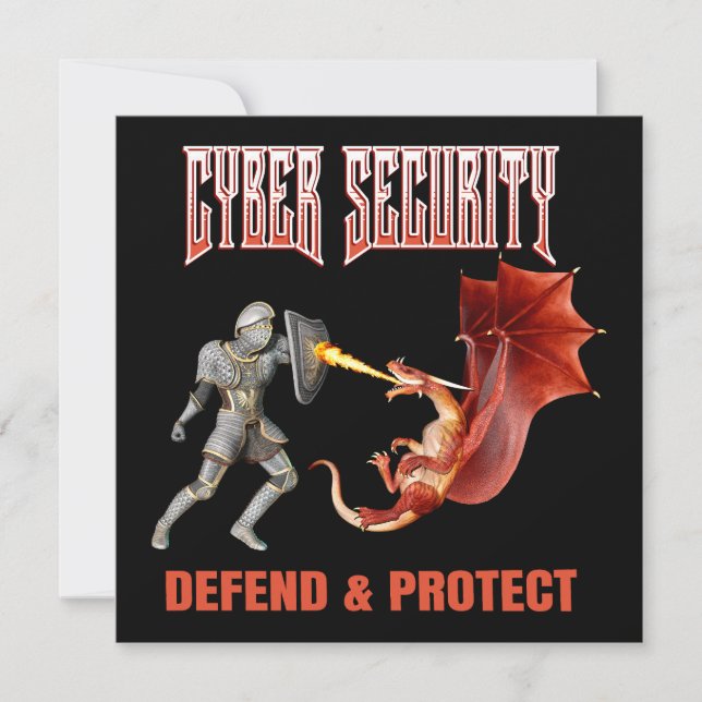 Cyber Security Knight Dragon Defence (Front)