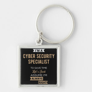 Cyber Security Specialist Keychain