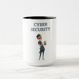 Cyber Security: The Cool Cop on Patrol Mug
