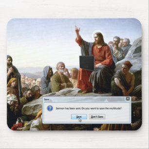 Cyber Sermon Funny Mouse Pad