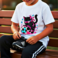 Cyber Soccer Cat Lover Gift Futuristic Feline Fun