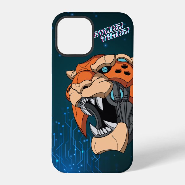 Cyber Tiger | iPhone Case (Back)