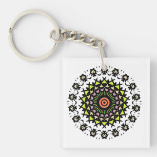 Cyber Tribal Zen Keychain