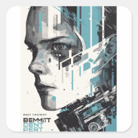 Cyber Vision - Futuristic Art Poster