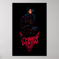 Cyber Vixen Gamer Girl Gaming Graphic - Video Game