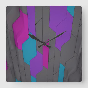 Cyber Wall Square Wall Clock