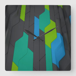 Cyber Wall Square Wall Clock