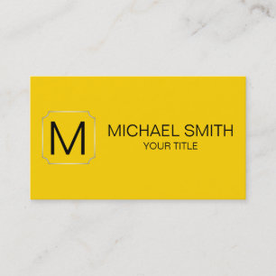 Cyber yellow colour background business card