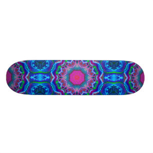 Cyberdelic Kaleidoscope Skateboard