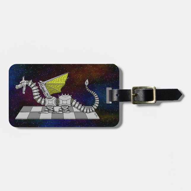 Cyberdragon Luggage Tag (Front Horizontal)