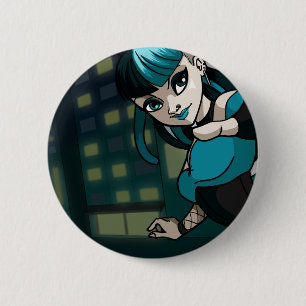 Cybergoth 2 Inch Round Button