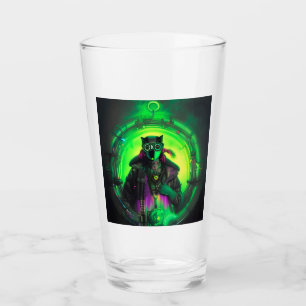 Cybergoth Cat Man Glass