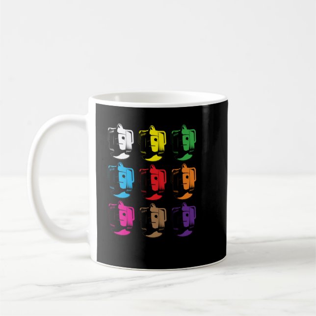 Cyberman pop art  coffee mug (Left)