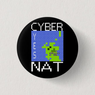 CYBERNAT badge 1 Inch Round Button