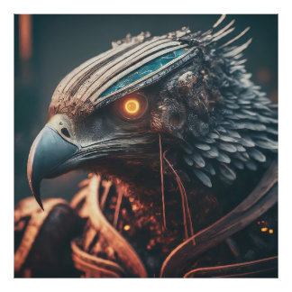 Cybernetic Eagle Photo Print