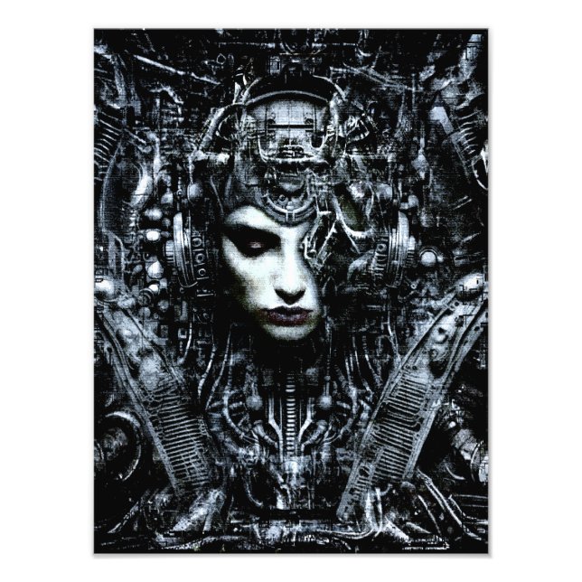 Cybernetic Serenity Photo Print (Front)