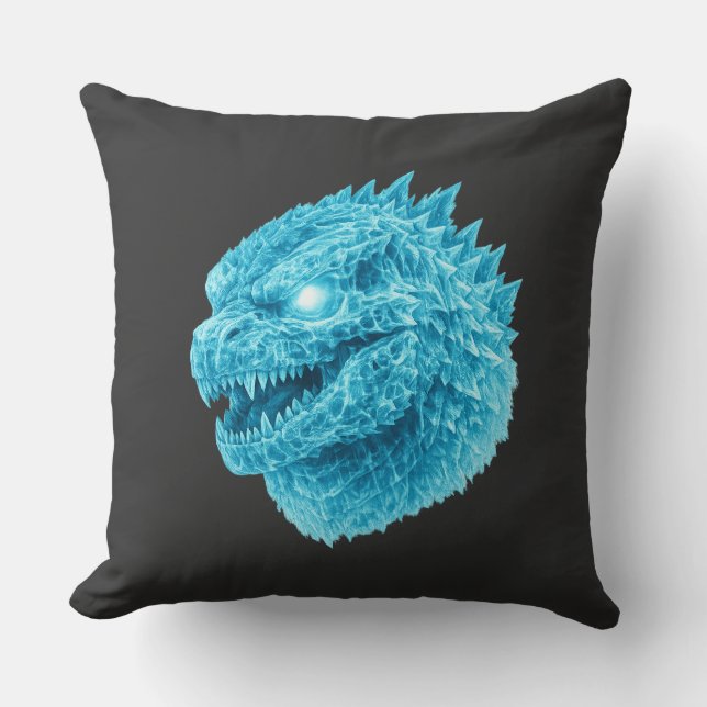 Cybernetic Titan Throw Pillow (Front)