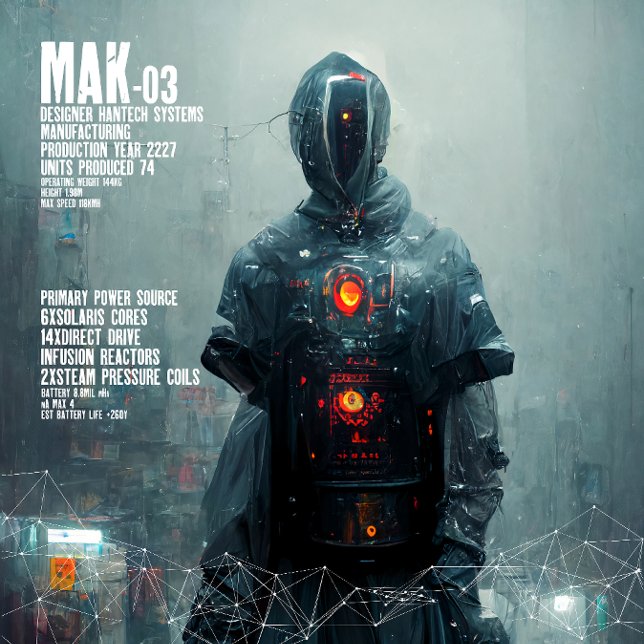 Cyberpunk Android Poster I Instant Télécharger (Créateur téléchargé)